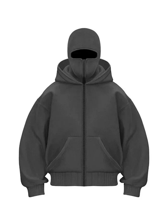 #product_na#Fashion GlowFashion GlowGrijsSBalaclava | Full - Zip Hoodie