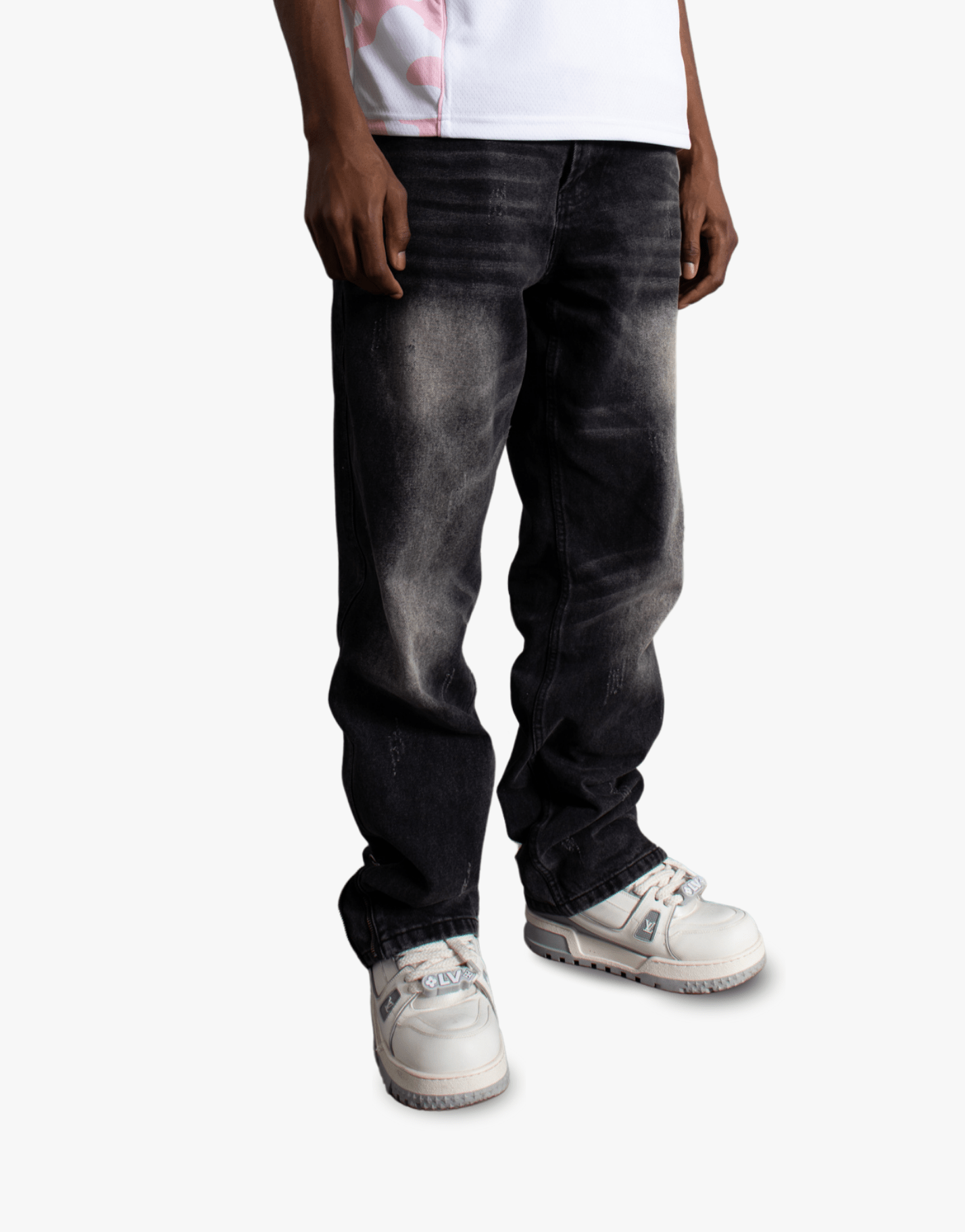 #product_na#Fashion GlowFashion GlowRev2409 - DenimJeans - Black - XSXS (36)FLARE ZIP JEAN